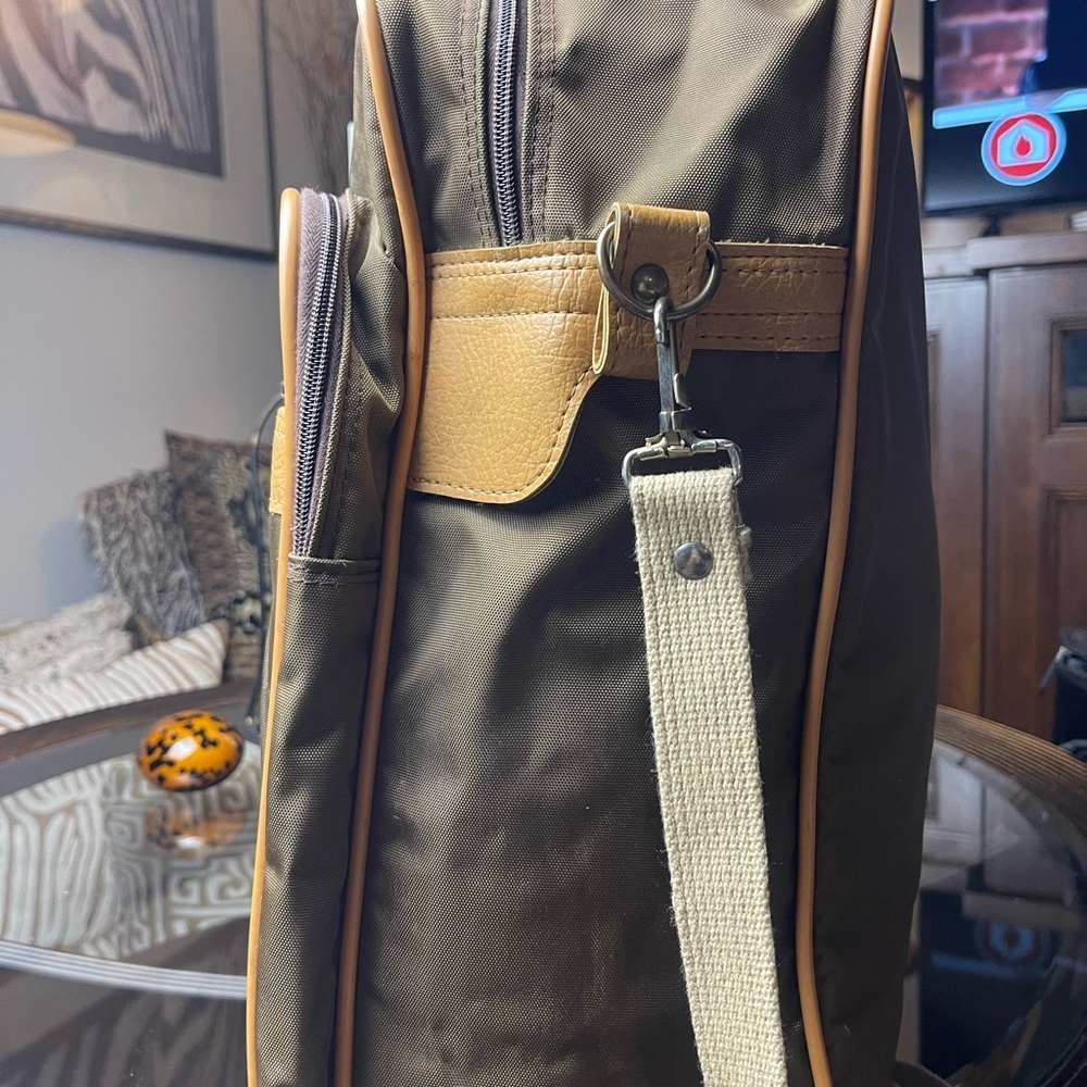 Samsonite Vintage Tan Crossbody Carry On Travel Bag Shoulder Purse​​ - Picture 7 of 9